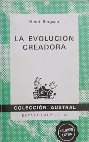 Imagen del vendedor de La evolucin creadora a la venta por Librera Alonso Quijano