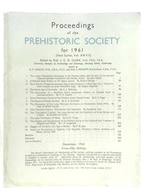 Bild des Verkufers fr Proceedings of the Prehistoric Society for 1961 (New Series Vol. XXVII) zum Verkauf von World of Rare Books