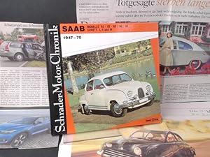 Bild des Verkufers fr Saab 1947-70. Modelle 92. 93. 95. 96. 99. Sonett I, II, und III. zum Verkauf von Antiquariat Kelifer