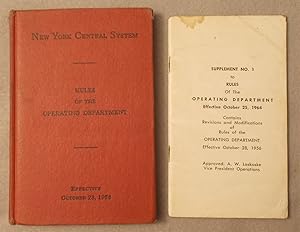 Bild des Verkufers fr New York Central System Rules of the Operating Department, Effective October 28, 1956 with Supplement No. 1 Effective October 25, 1964 zum Verkauf von Braintree Book Rack