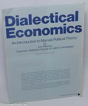 [Brochure] Dialectical economics: an introduction to Marxist political economy
