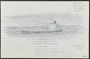 Original Drawing of Ship (Detailed & Dated)