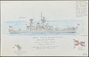 Original Drawing of Ship (Detailed & Dated)