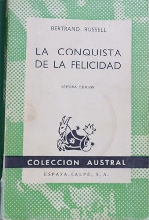 Imagen del vendedor de La conquista de la felicidad a la venta por Librera Alonso Quijano