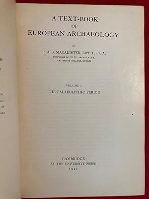 Bild des Verkufers fr A Text-Book of European Archaeology. Volume 1: The Palaeolithic Period. zum Verkauf von Plurabelle Books Ltd