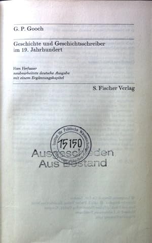 Imagen del vendedor de Geschichte und Geschichtsschreiber im 19. Jahrhundert. a la venta por books4less (Versandantiquariat Petra Gros GmbH & Co. KG)