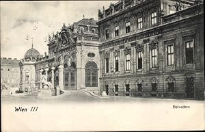 Ansichtskarte / Postkarte Wien 3 Landstraße, Schloss Belvedere