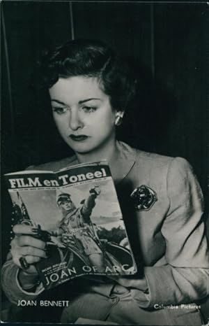 Bild des Verkufers fr Ansichtskarte / Postkarte Schauspielerin Joan Bennett, Portrait, Zeitschrift Film en Toneel zum Verkauf von akpool GmbH