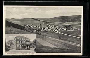 Ansichtskarte Rattlar in Waldeck, Gasthof zur Post, Inh. Wilh. Sude, Panorama
