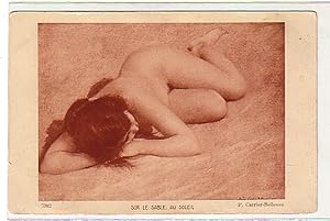 Bild des Verkufers fr 02911 Ak Erotik Nacktes Mdchen in der Sonne um 1920 zum Verkauf von Versandhandel fr Sammler
