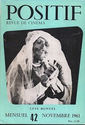 Bild des Verkufers fr POSITIF. Revue de Cinma no. 42 (Novembre 1961): Luis Bunuel. zum Verkauf von Versandantiquariat  Rainer Wlfel
