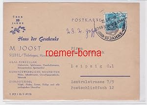 Bild des Verkufers fr 70711 Reklame Ak Suhl Haus der Geschenke M.Joost 1956 zum Verkauf von Versandhandel fr Sammler