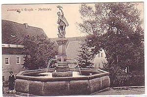 Bild des Verkufers fr 00127 Ak Lauenstein im Erzgebirge Marktplatz um 1914 zum Verkauf von Versandhandel fr Sammler