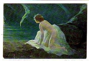 Bild des Verkufers fr 02780 Ak Erotik Curt Agathe "In der Grotte" um 1910 zum Verkauf von Versandhandel fr Sammler