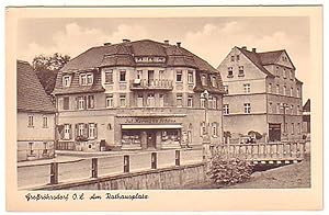 Bild des Verkufers fr 03658 Ak Grorhrsdorf O.-L. am Rathausplatz 1955 zum Verkauf von Versandhandel fr Sammler