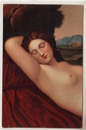 Bild des Verkufers fr 00939 Kunst Ak Erotik "Schlummernde Venus" um 1920 zum Verkauf von Versandhandel fr Sammler