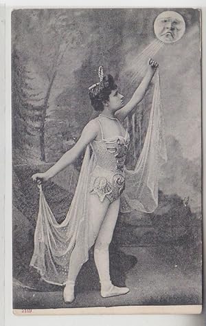 Bild des Verkufers fr 66631 Erotik Ak Dame in Kostm vor traurigem Mond um 1910 zum Verkauf von Versandhandel fr Sammler