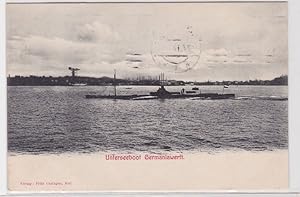 Bild des Verkufers fr 98115 Ak Unterseeboot Germaniawerft 1911 zum Verkauf von Versandhandel fr Sammler