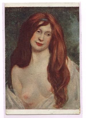 Bild des Verkufers fr 02757 Ak Erotik Suzanne nackte Rothaarige um 1920 zum Verkauf von Versandhandel fr Sammler