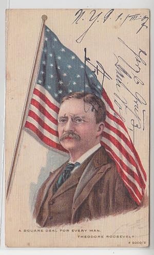 Bild des Verkufers fr 62104 Ak Theodore Roosevelt a Square deal fr every Man 1907 zum Verkauf von Versandhandel fr Sammler