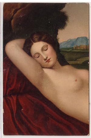 Bild des Verkufers fr 02181 Kunst Ak Erotik "Schlummernde Venus" um 1920 zum Verkauf von Versandhandel fr Sammler