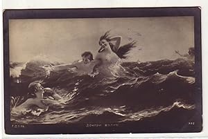 Bild des Verkufers fr 02663 Ak Erotik Russland nackte Frauen im Meer um 1900 zum Verkauf von Versandhandel fr Sammler