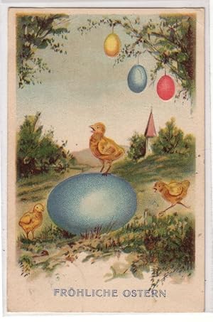 Bild des Verkufers fr 04688 Frhliche Ostern Prge Ak 3 Kken mit Ostereiern 1908 zum Verkauf von Versandhandel fr Sammler