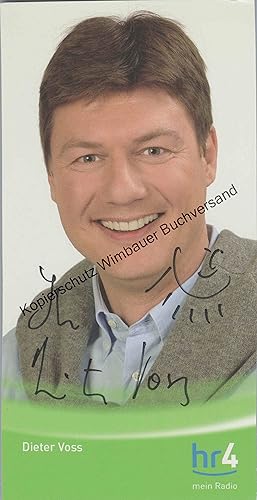 Bild des Verkufers fr Original Autogram Dieter Voss HR4 /// Autogramm Autograph signiert signed signee zum Verkauf von Antiquariat im Kaiserviertel | Wimbauer Buchversand