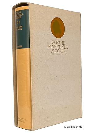 Immagine del venditore per Goethe Mnchner Ausgabe, Band 18.1: Letzte Jahre 1827-1832, Teilband I [1] (Lederausgabe) : (Reihe: Johann Wolfgang Goethe: Smtliche Werke nach Epochen seines Schaffens - Mnchner Ausgabe, Band 18.1) venduto da exlibris24 Versandantiquariat