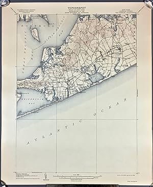 1909 SAG HARBOR, SUFFOLK CO., NEW YORK USGS Topographic Topo Map