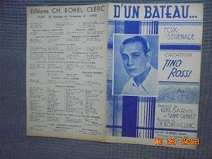 Seller image for D'un bateau. [partition] Fox Serenade for sale by Les Livres des Limbes