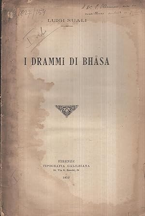 Seller image for I Drammi di Bhasa - envoi autographe de l'auteur COPY SIGNED BY THE AUTHOR for sale by PRISCA