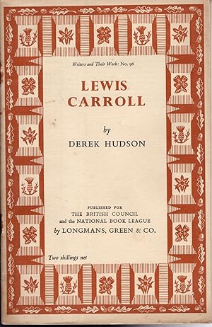 Bild des Verkufers fr Lewis Carroll (Writers and Their Work Series,#96) zum Verkauf von Dorley House Books, Inc.