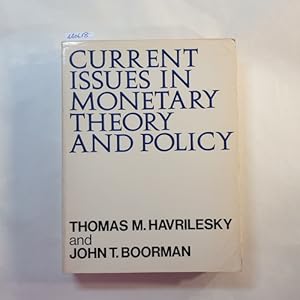 Imagen del vendedor de Current issues in monetary theory and policy a la venta por Gebrauchtbcherlogistik  H.J. Lauterbach