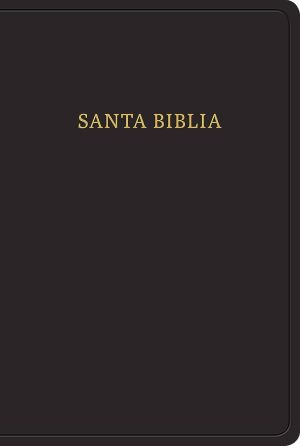 Biblia Reina Valera 1960 Tamaño manual. Letra grande, piel fabricada, negro / Hand Size Bible RVR...
