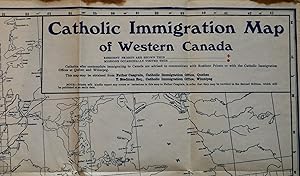 Catholic immigration map of Manitoba, Saskatchewan and Alberta