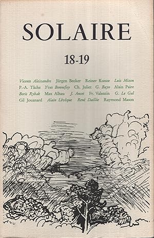 Imagen del vendedor de Solaire, n 18-19, automne 1977 a la venta por PRISCA