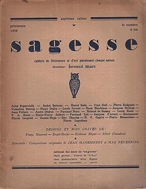 Seller image for SAGESSE Septime cahier for sale by PRISCA