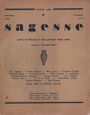 Seller image for SAGESSE Troisime cahier for sale by PRISCA