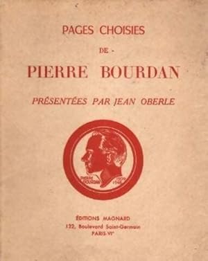 Imagen del vendedor de Pages choisies de Pierre Bourdan - Pierre Bourdan a la venta por Book Hmisphres