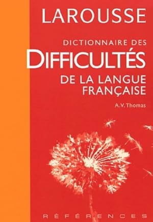 Imagen del vendedor de Dictionnaire des difficult?s de la langue fran?aise - Adolphe V. Thomas a la venta por Book Hmisphres