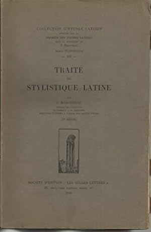 Trait? de stylistique latine - Jules Marouzeau