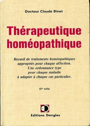 Thérapeutique homéopathique - Claude Binet