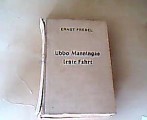 Imagen del vendedor de Ubbo manningas letzte Fahrt Abenteuerroman a la venta por Buecherhof