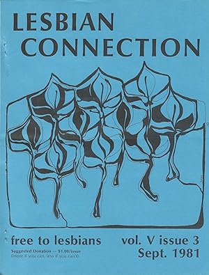 Imagen del vendedor de Lesbian Connection Vol. V. Issue no. 3 September 1981 a la venta por Toadlily Books