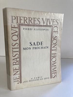 SADE: MON PROCHAIN [Inscribed]