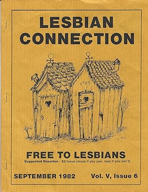 Imagen del vendedor de Lesbian Connection Vol. V Issue no. 6 September 1982 a la venta por Toadlily Books