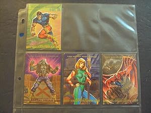 4 Chase Cards Marvel Masterpieces 1993 S1, 4-6 Skybox