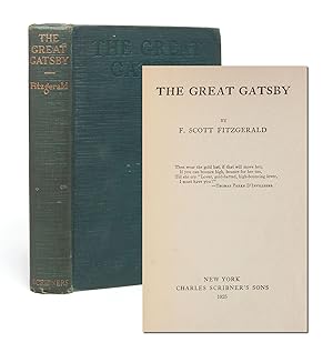 Bild des Verkufers fr The Great Gatsby zum Verkauf von Whitmore Rare Books, Inc. -- ABAA, ILAB