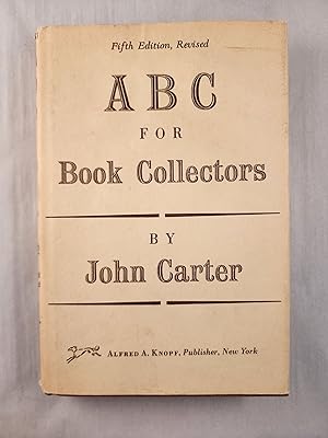 Seller image for ABC for Book-Collectors for sale by WellRead Books A.B.A.A.